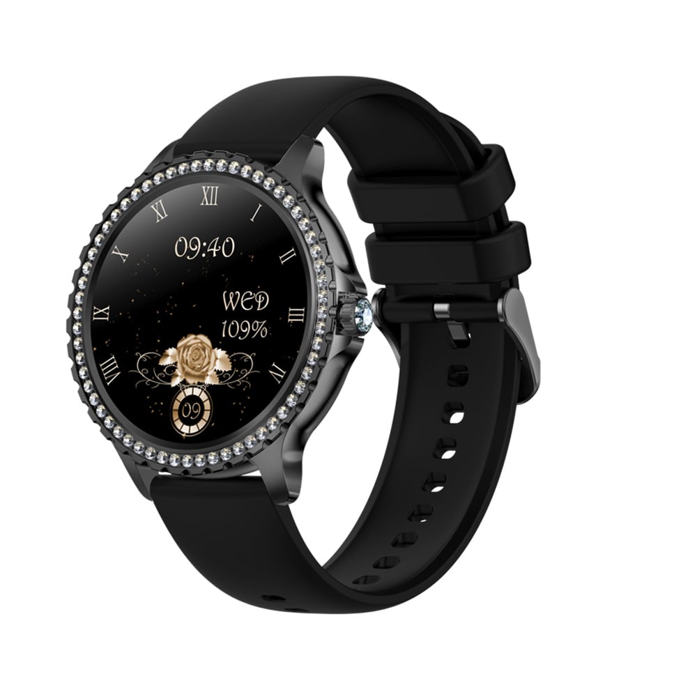 Women's Smartwatch with Heart Rate, Blood Oxygen, and Sleep Monitoring, Diamond Bracelet Design, Bluetooth Calling