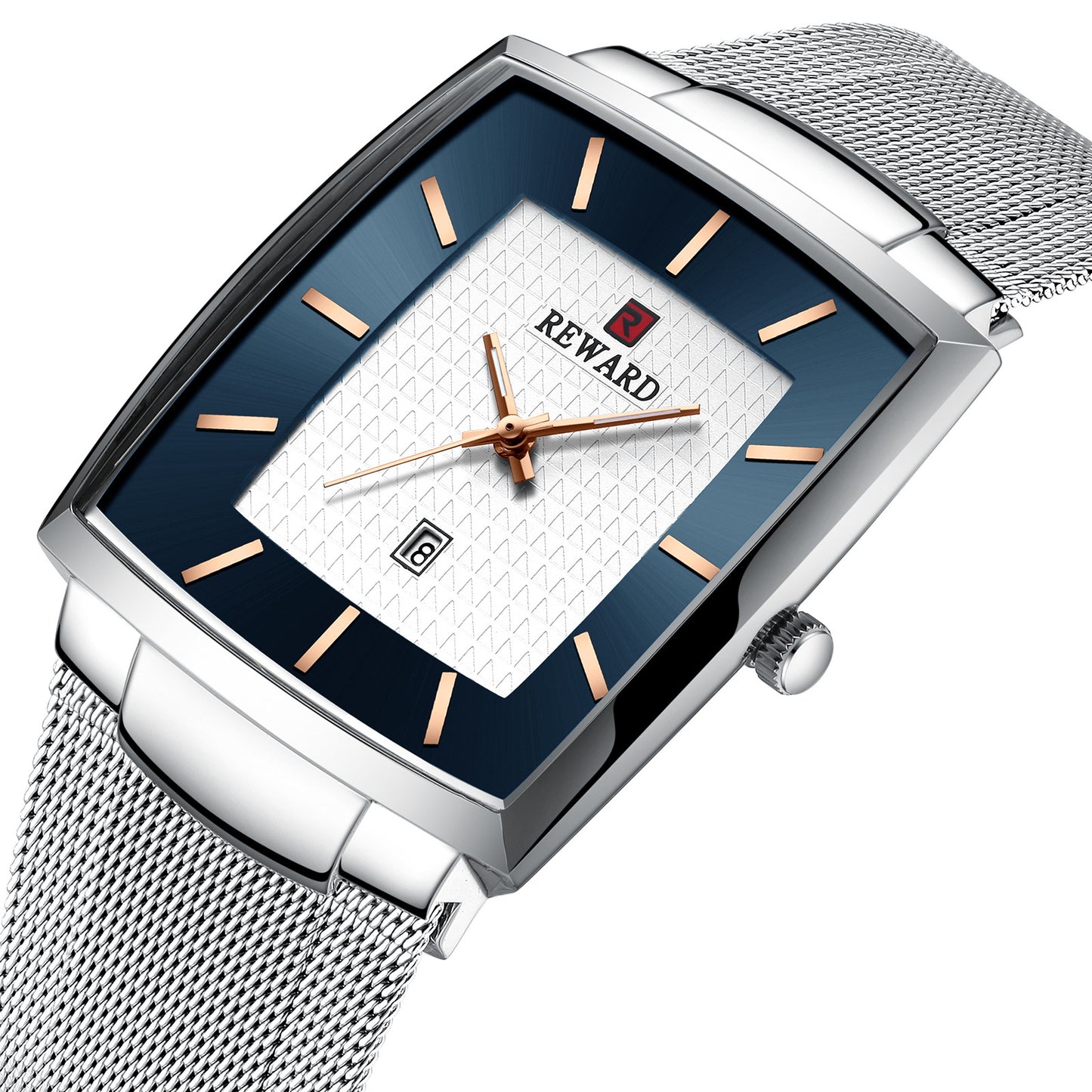 Men’s Ultra-thin Square Mesh Belt Quartz Watch