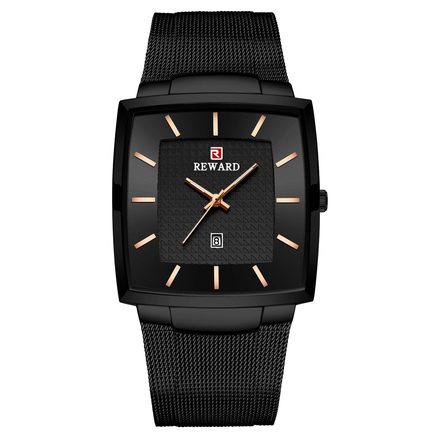 Men’s Ultra-thin Square Mesh Belt Quartz Watch