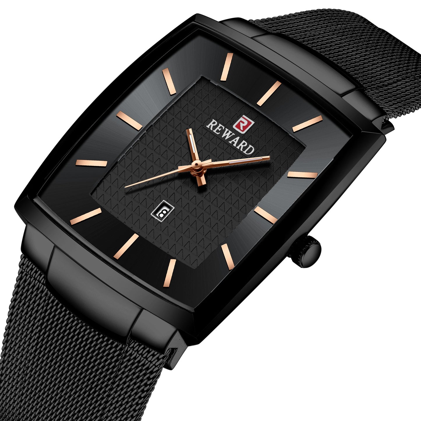 Men’s Ultra-thin Square Mesh Belt Quartz Watch