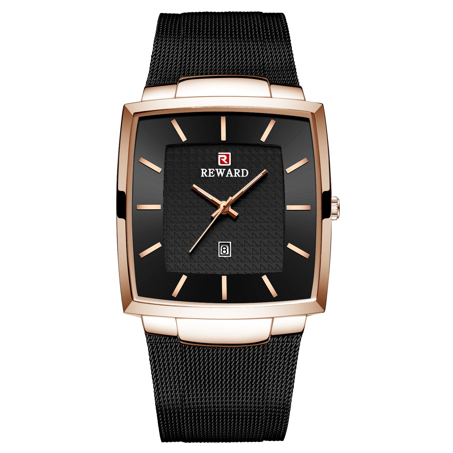 Men’s Ultra-thin Square Mesh Belt Quartz Watch