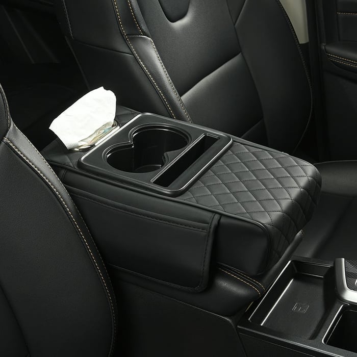 Multifunctional PU Leather Car Armrest Box Mat