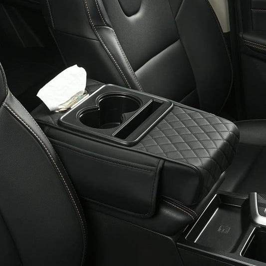 Multifunctional PU Leather Car Armrest Box Mat