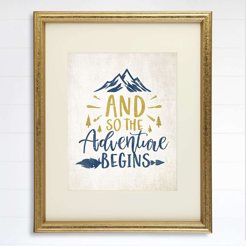And So The Adventure Begins Art Print - 8x10