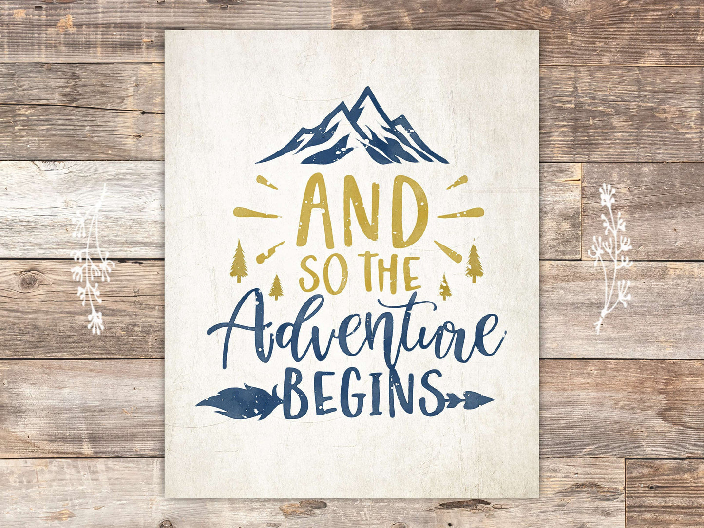 And So The Adventure Begins Art Print - 8x10