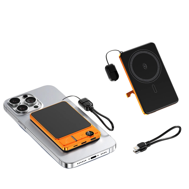 3-in-1 Magnetic Wireless Portable Charger with Kickstand