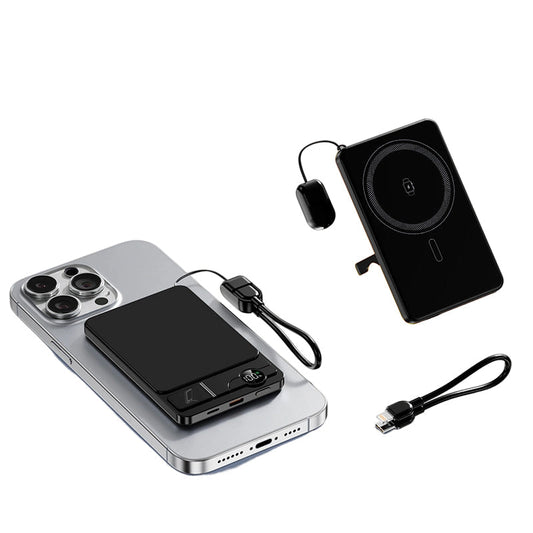 3-in-1 Magnetic Wireless Portable Charger with Kickstand